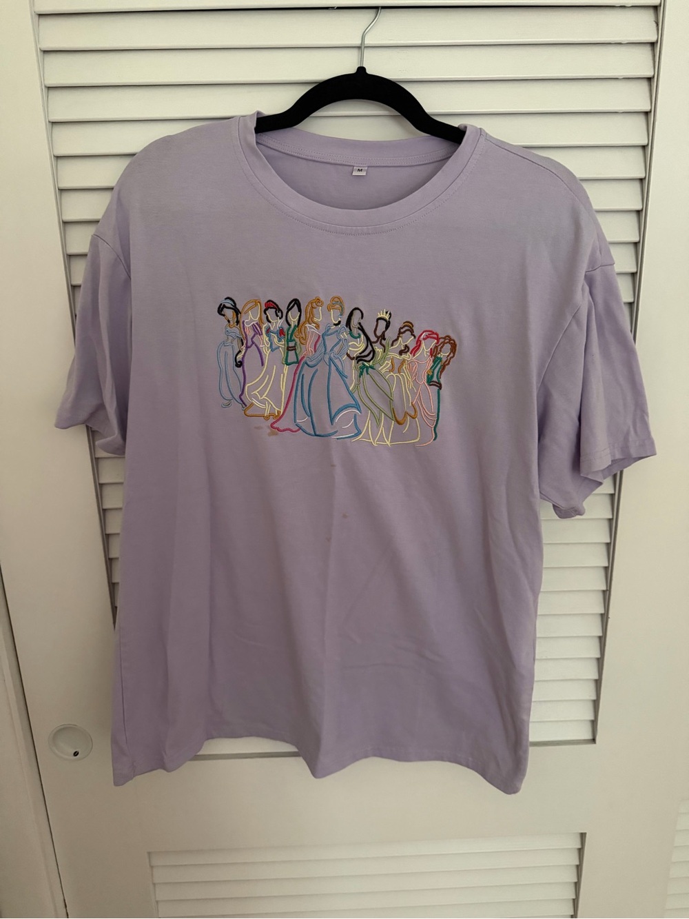 Disney Lilac Princess Embroidered Graphic Tee